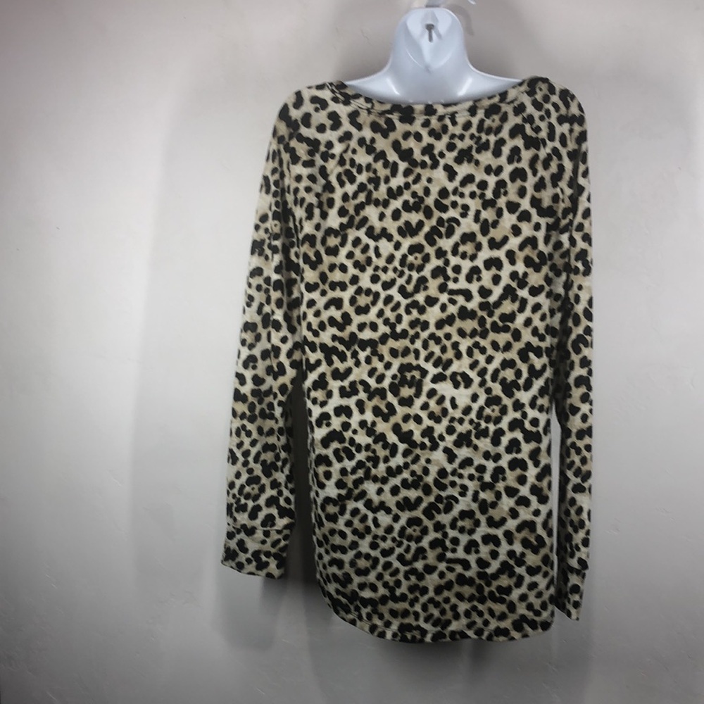 Express Leopard Print Sweater Size Large - image 6